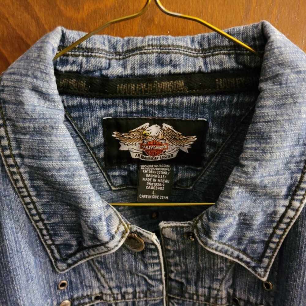 Harley Davidson Denim Jacket - Picture 3 of 7